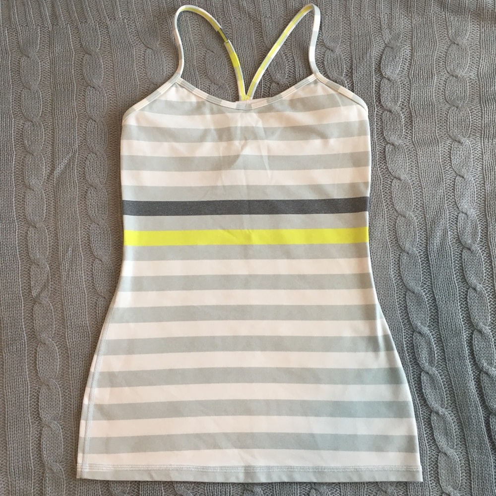 Lululemon  Power Y striped tank top
